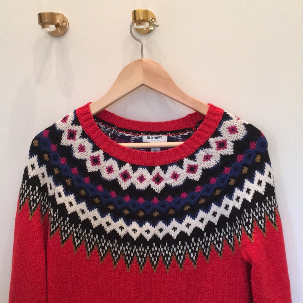 Old Navy Fairisle Sweater Dress